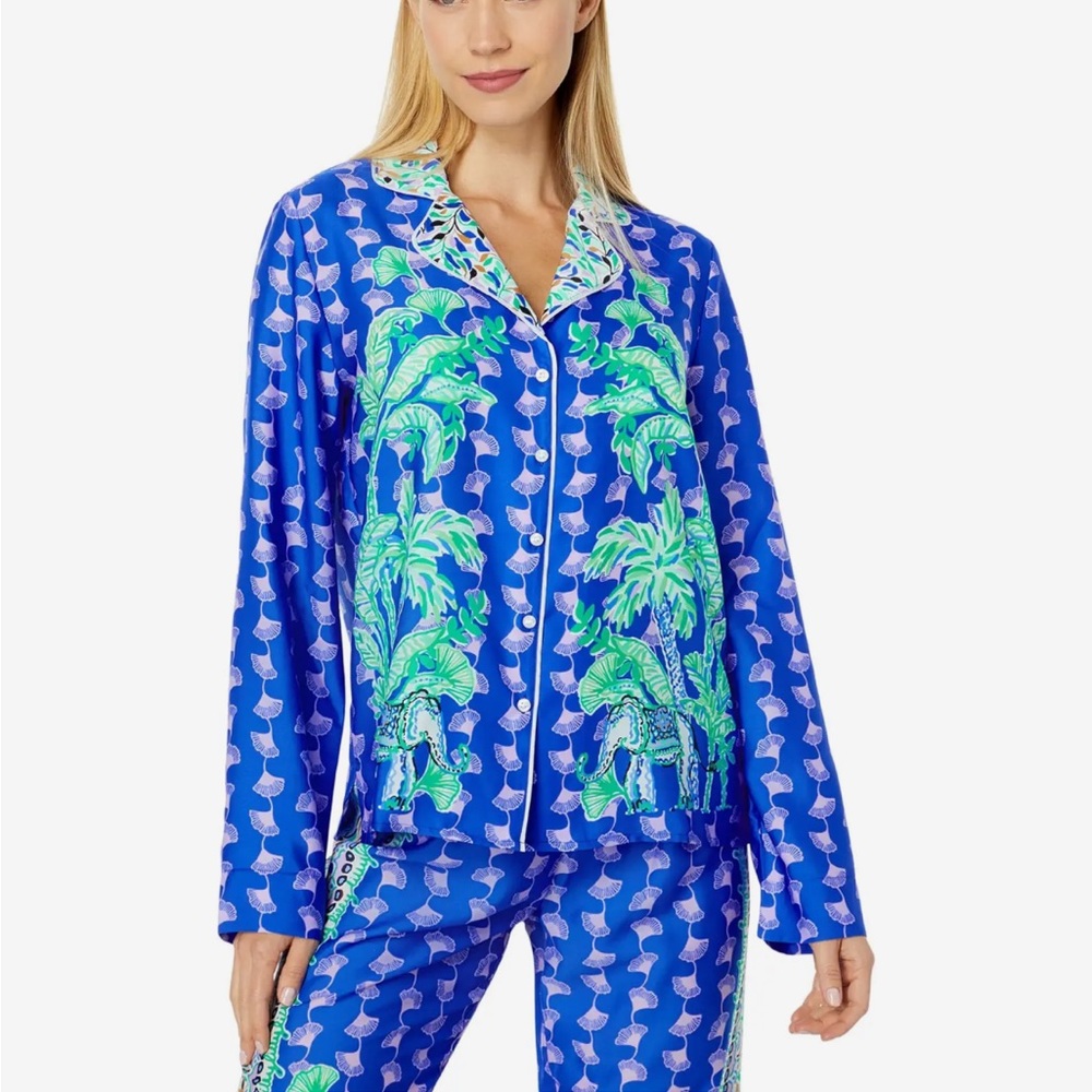 Lilly Pulitzer Woven PJ Set XL